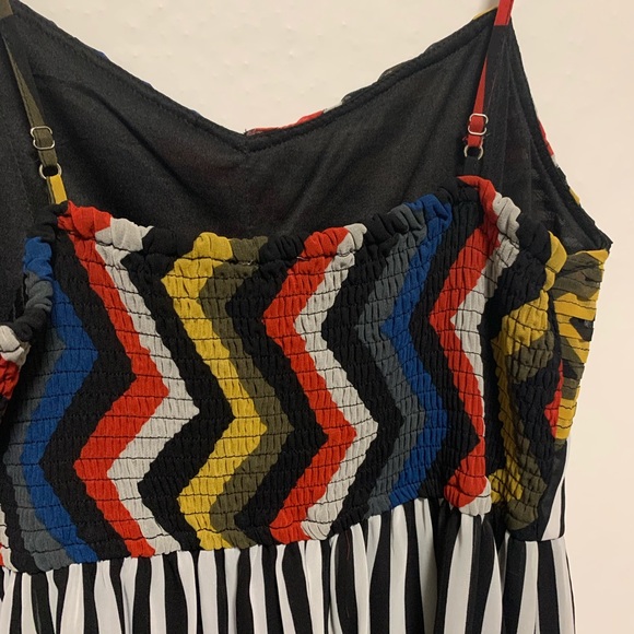 Hem & Thread multi color striped mini dress - Picture 4 of 6